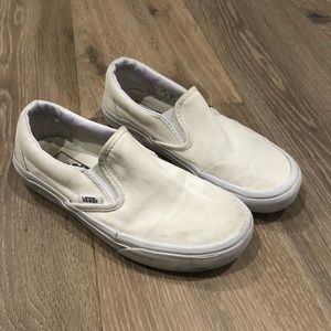 Vans Classic White Slip Ons US Women’s 5.5 Men’s 4